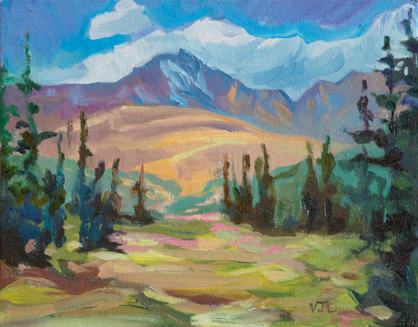 "Chromatic Cascade" Original Painting by Vanessa Lacy