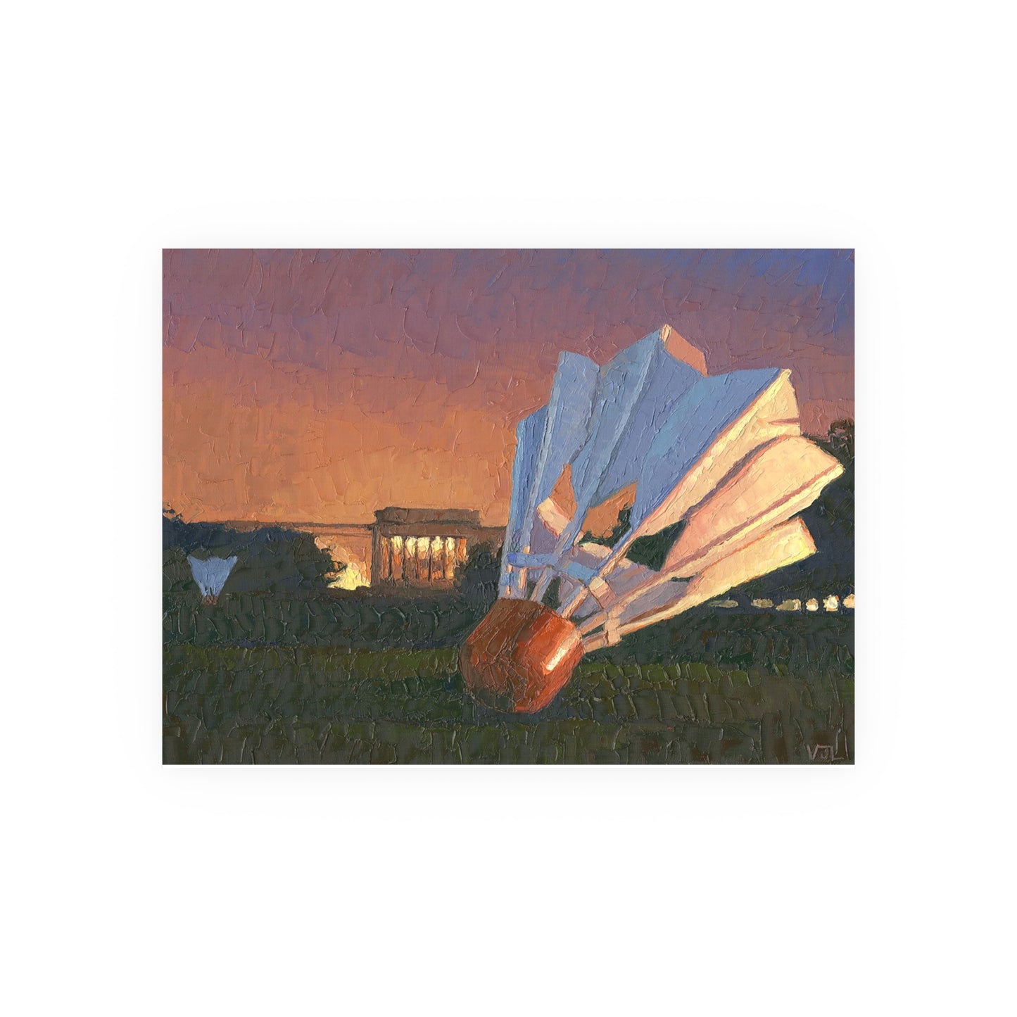 Poster Print of "Nelson Birdies before a Storm"