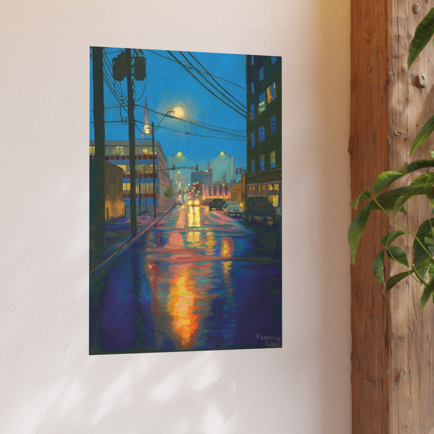 "Crossroads Wet Street" by Vanessa Lacy