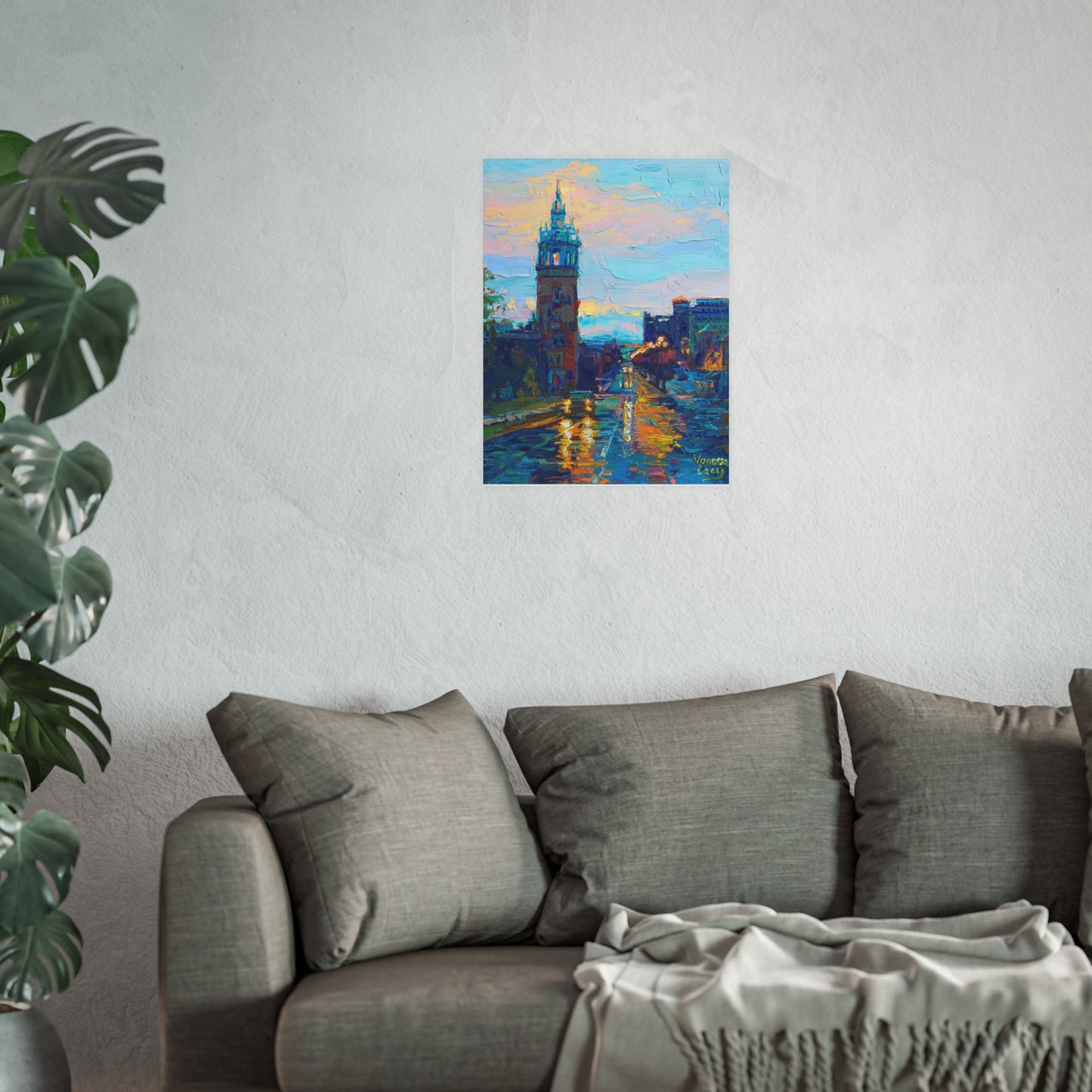 "Candied Plaza" art print by Vanessa Lacy