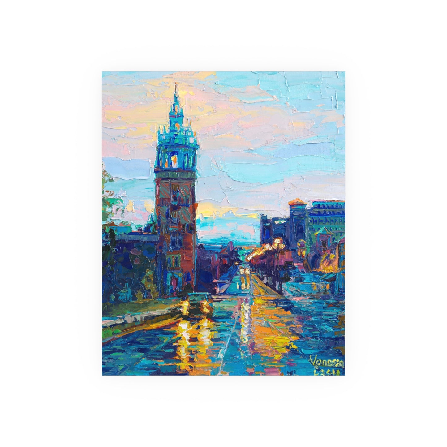 "Candied Plaza" art print by Vanessa Lacy
