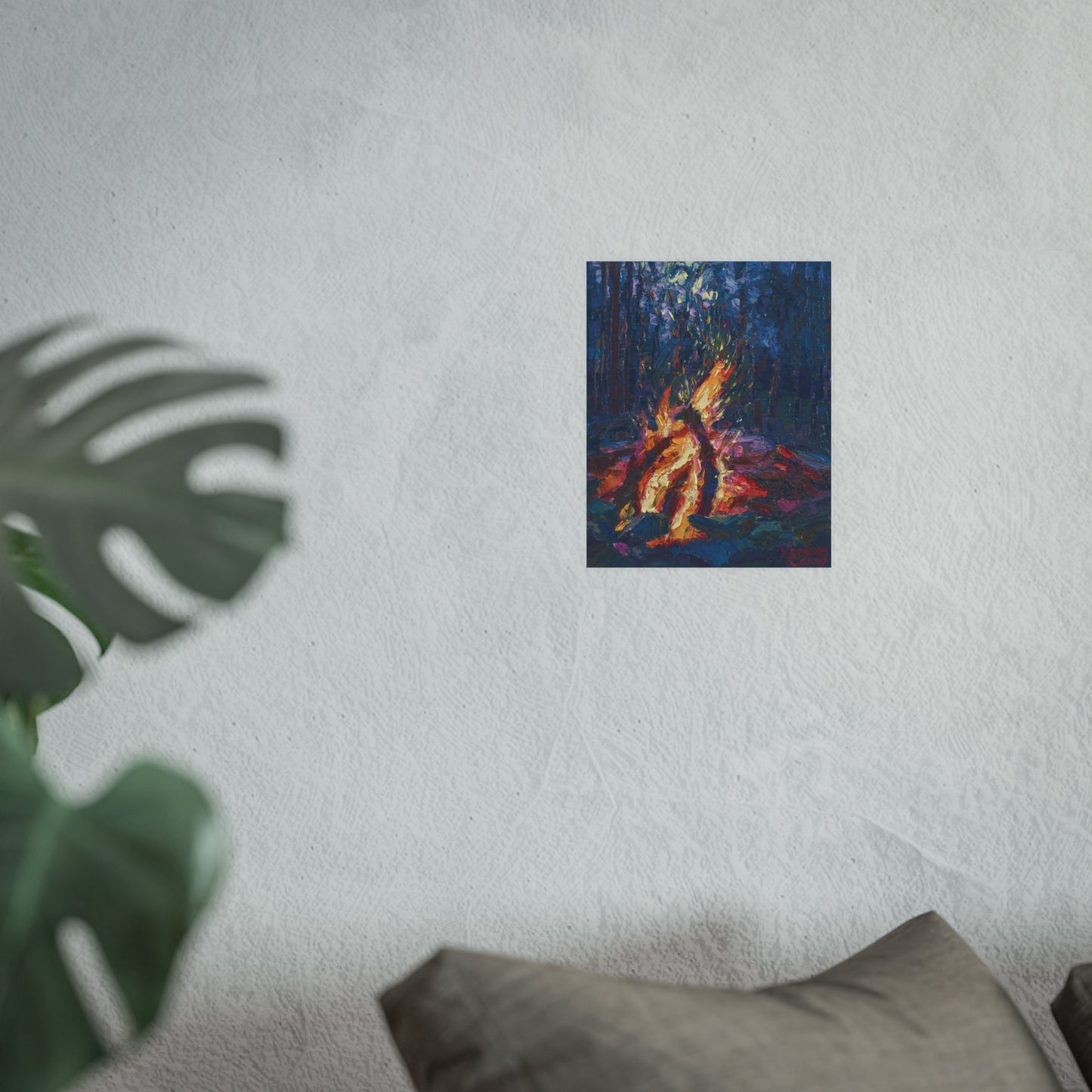 "Woodland Campfire" Art Print by Vanessa Lacy