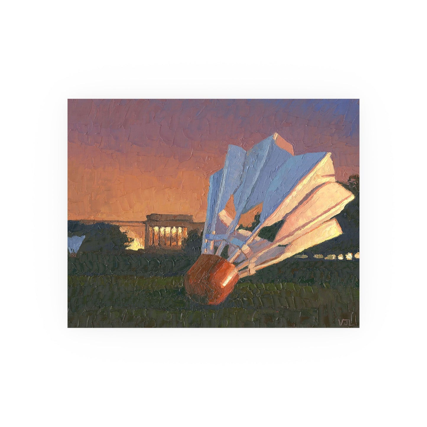 Poster Print of "Nelson Birdies before a Storm"