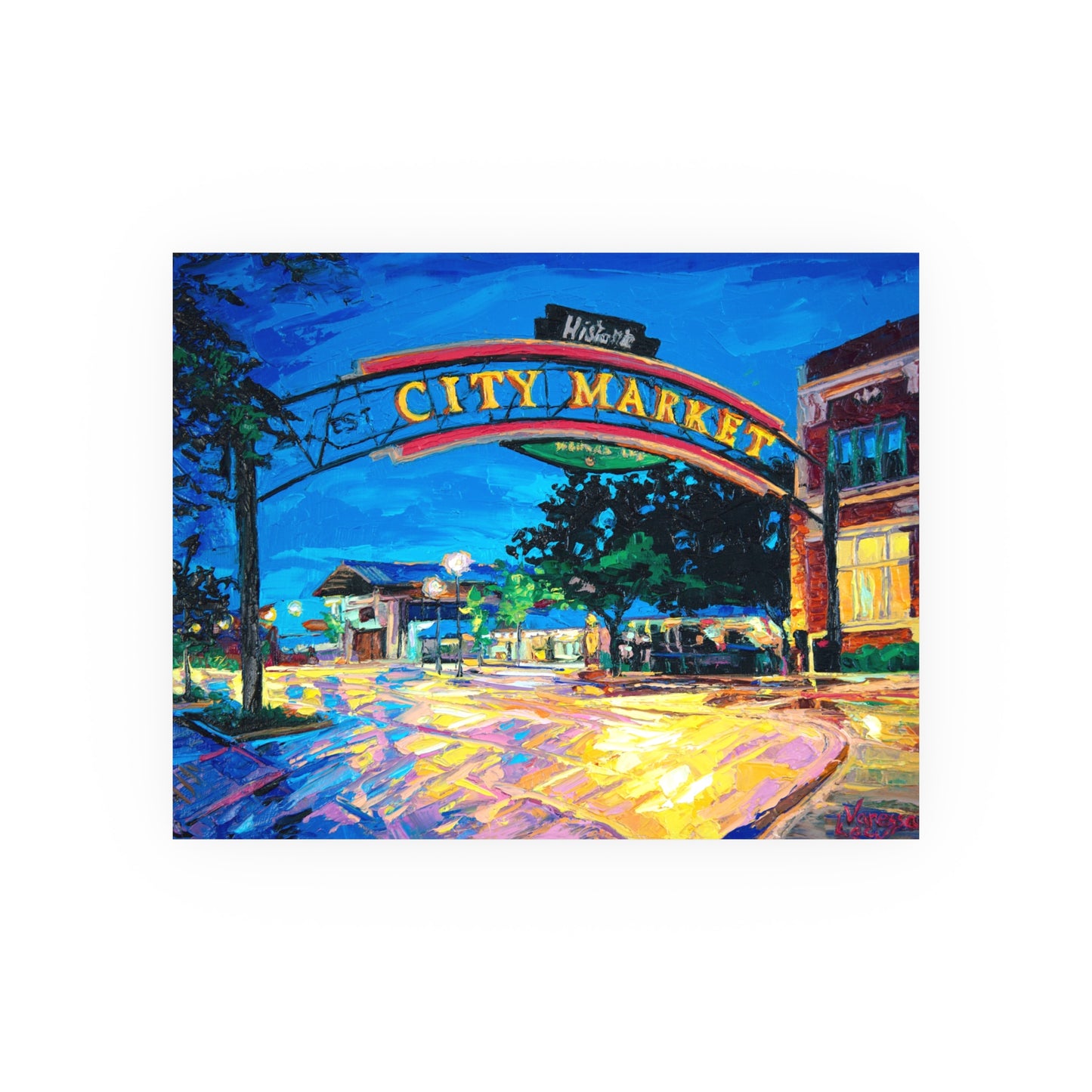 "City Market Wet Streets" by Vanessa Lacy