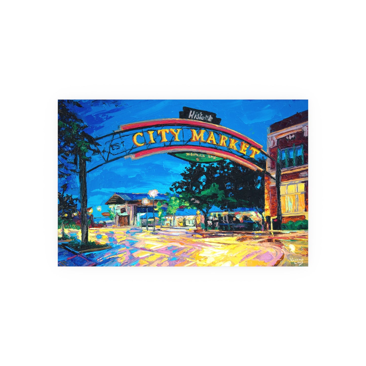 "City Market Wet Streets" by Vanessa Lacy