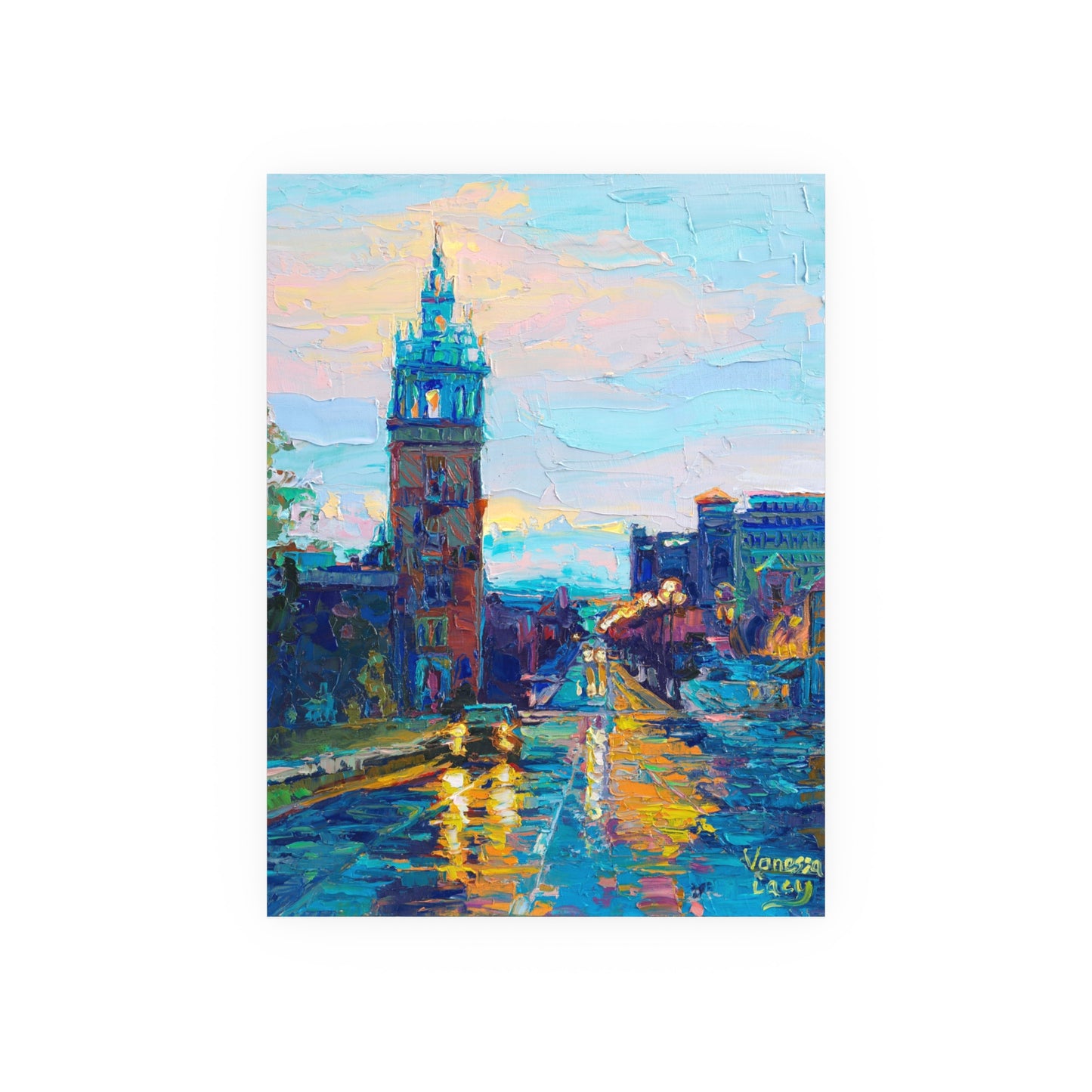 "Candied Plaza" art print by Vanessa Lacy