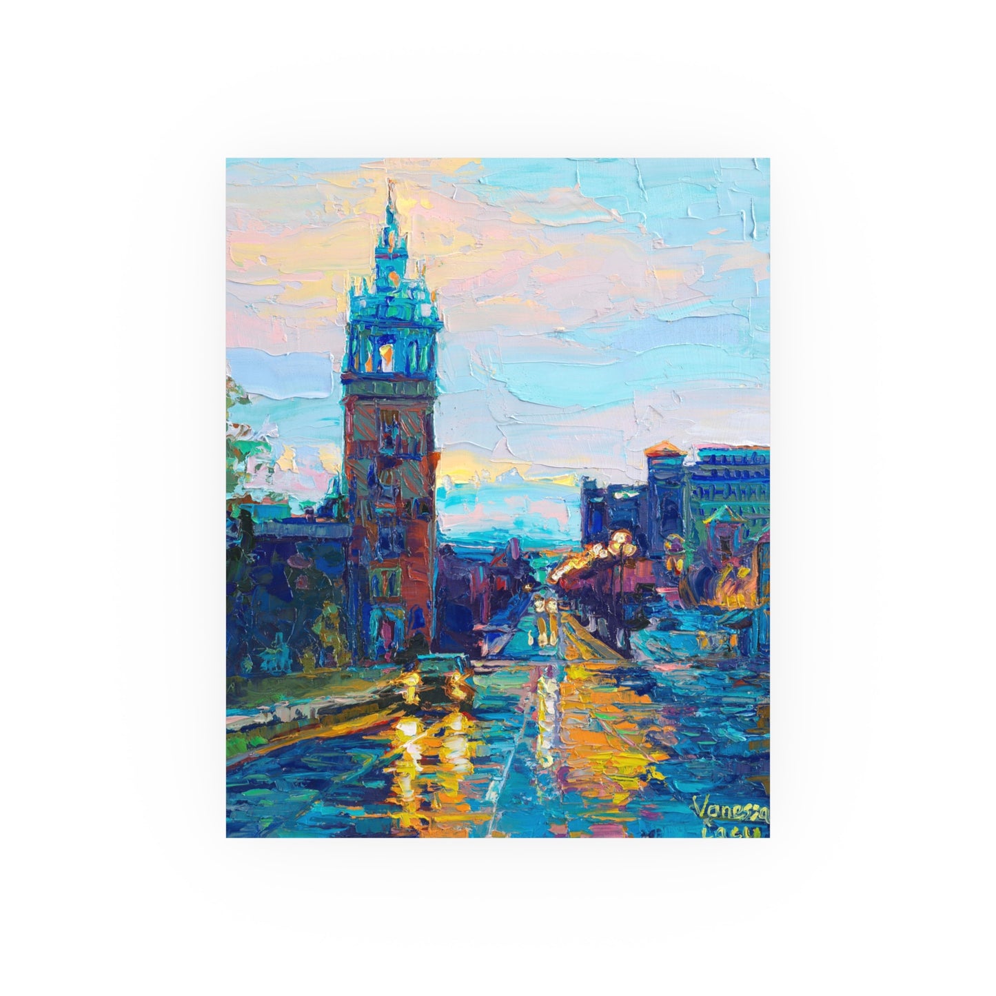 "Candied Plaza" art print by Vanessa Lacy