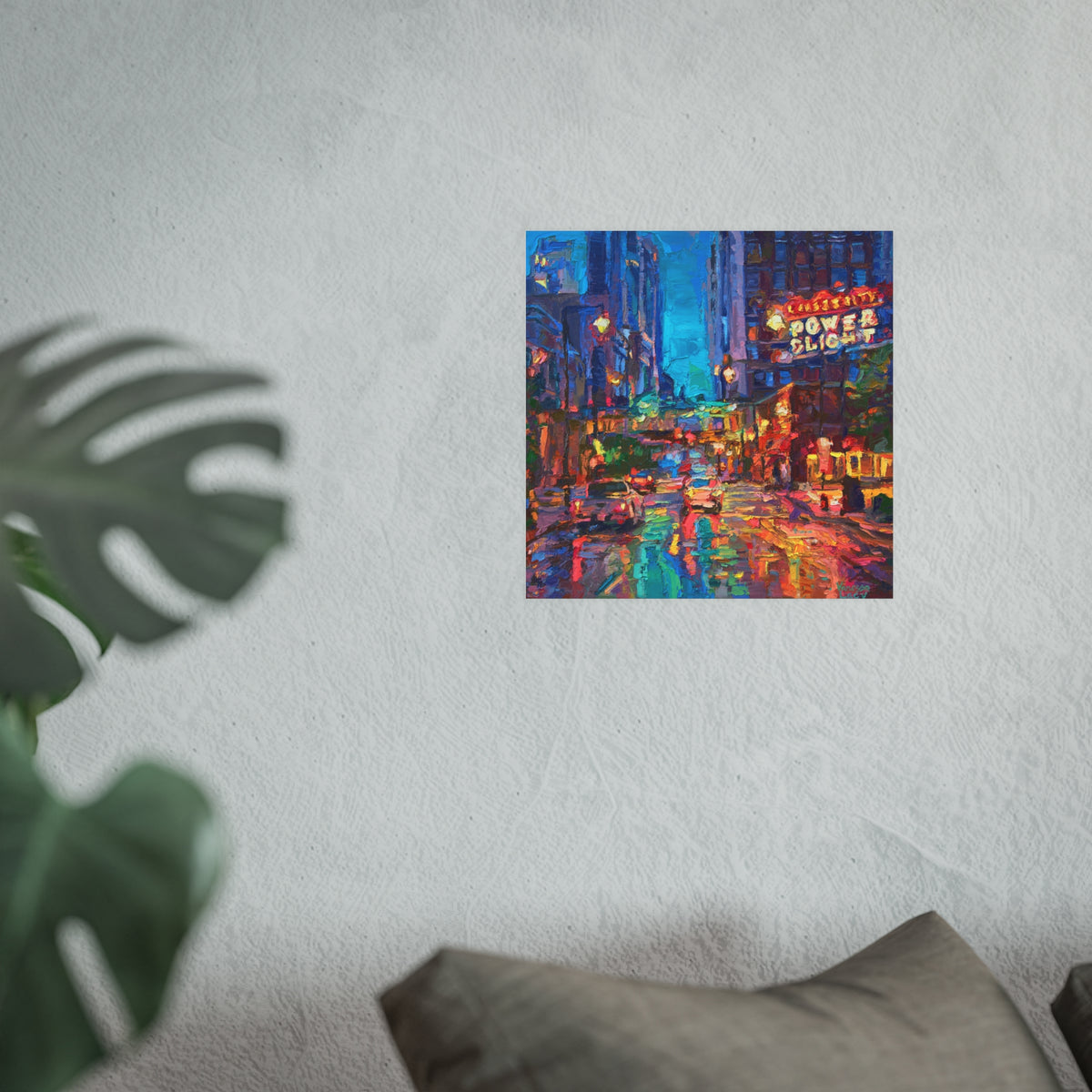 Copy of "Power and Light Wet Streets" Art Print by Vanessa Lacy