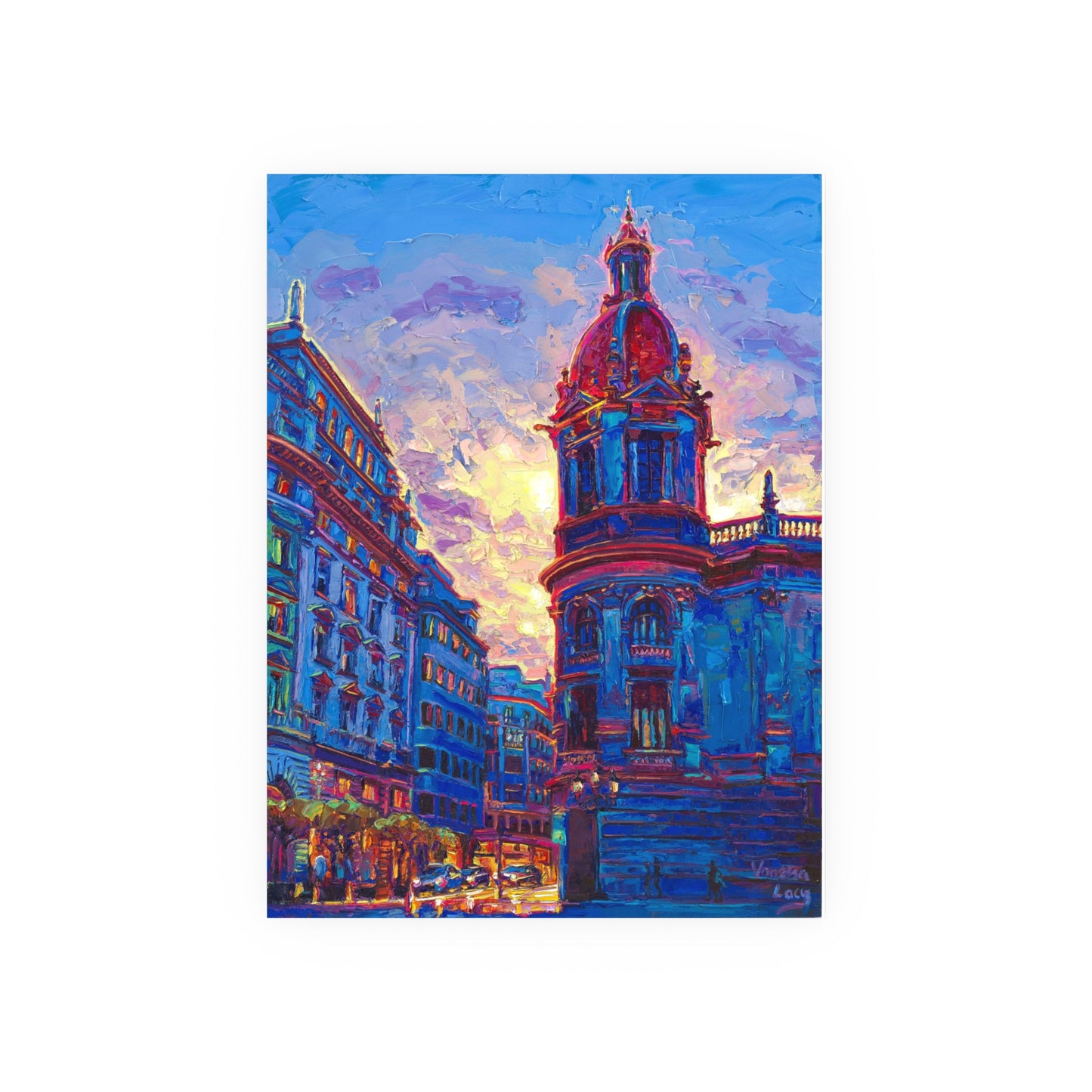 "Sunset in Valencia" Art Print by Vanessa Lacy
