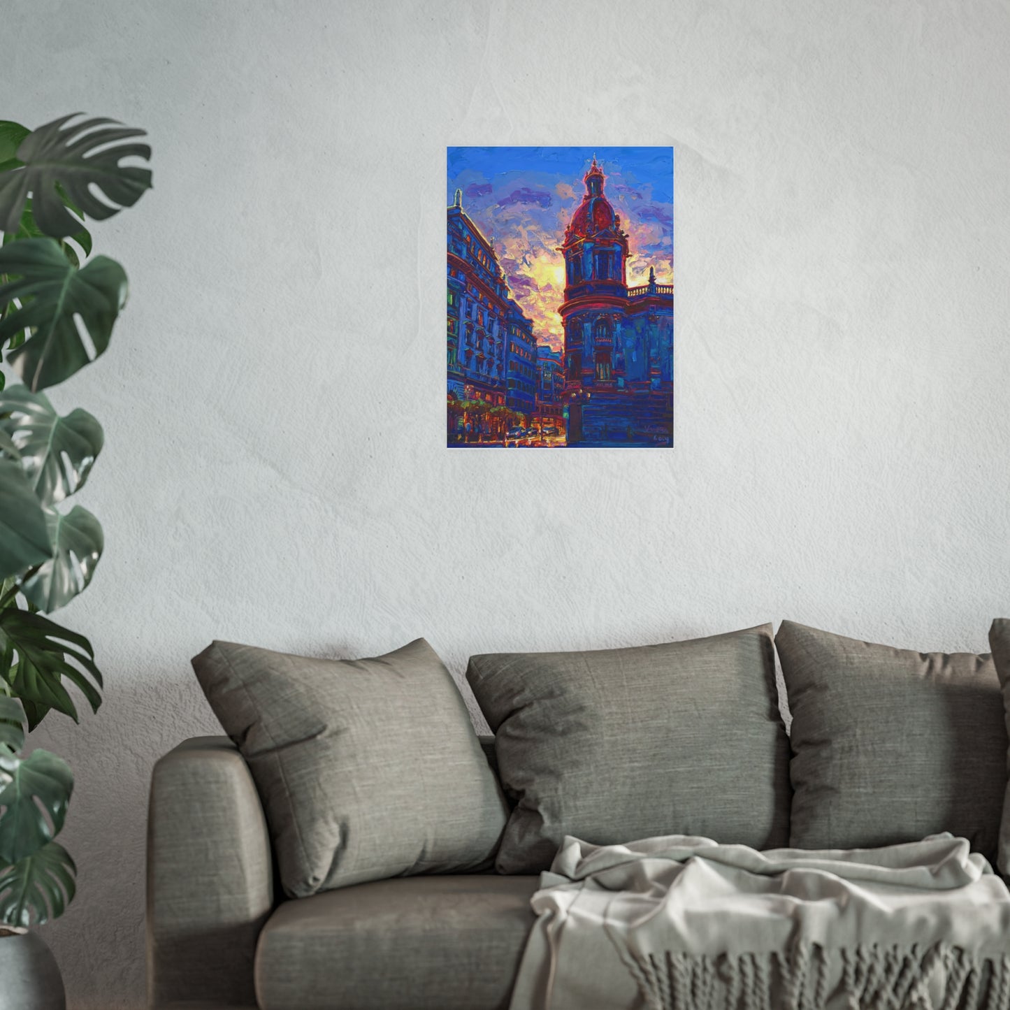 "Sunset in Valencia" Art Print by Vanessa Lacy