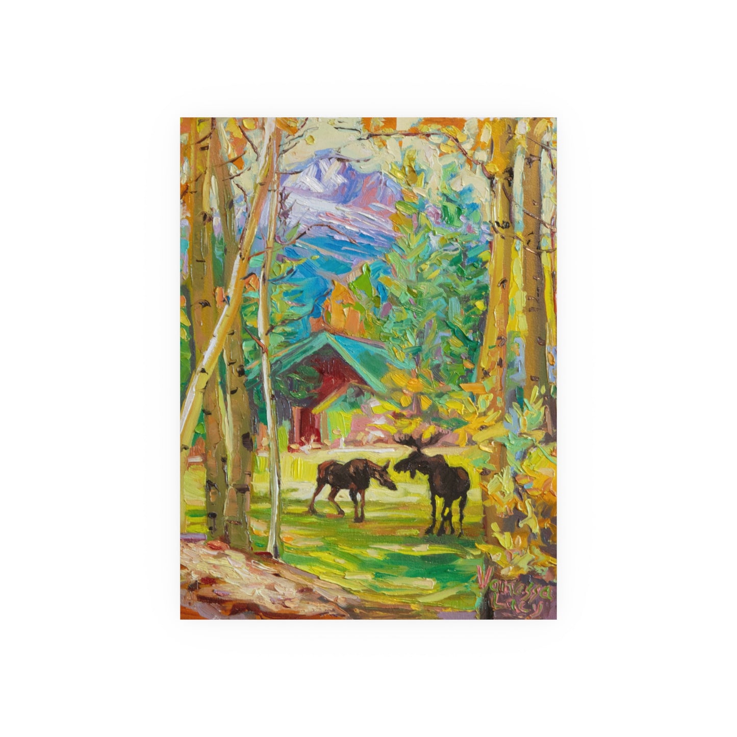 "Aspen's Watchful Herd" Art Print by Vanessa Lacy