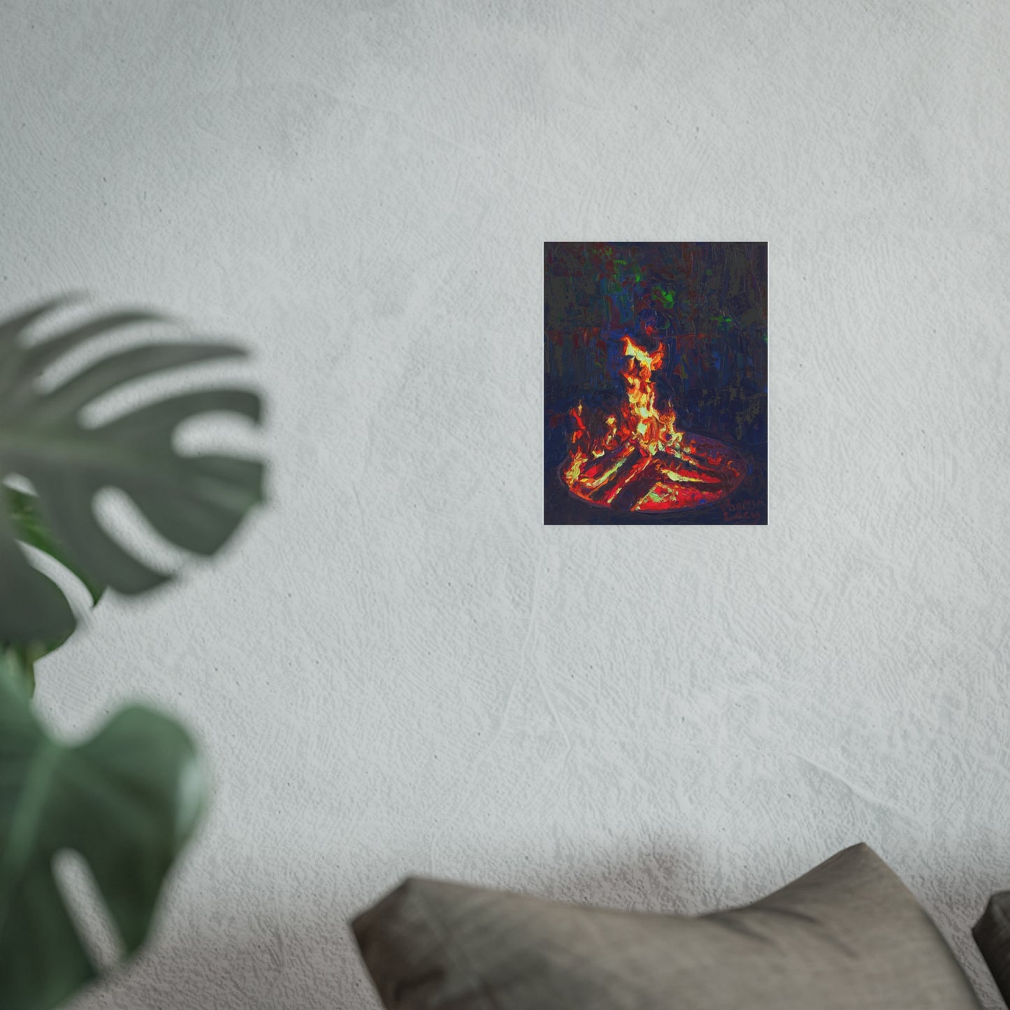 "Neon Fire" Art Print by Vanessa Lacy
