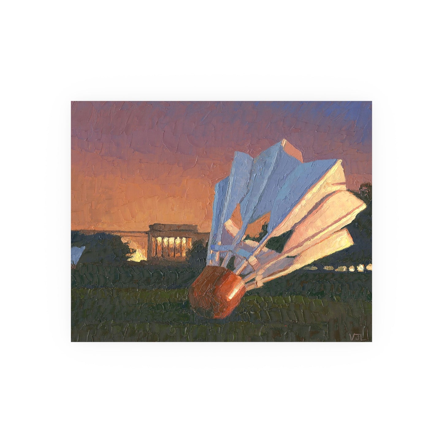 Poster Print of "Nelson Birdies before a Storm"