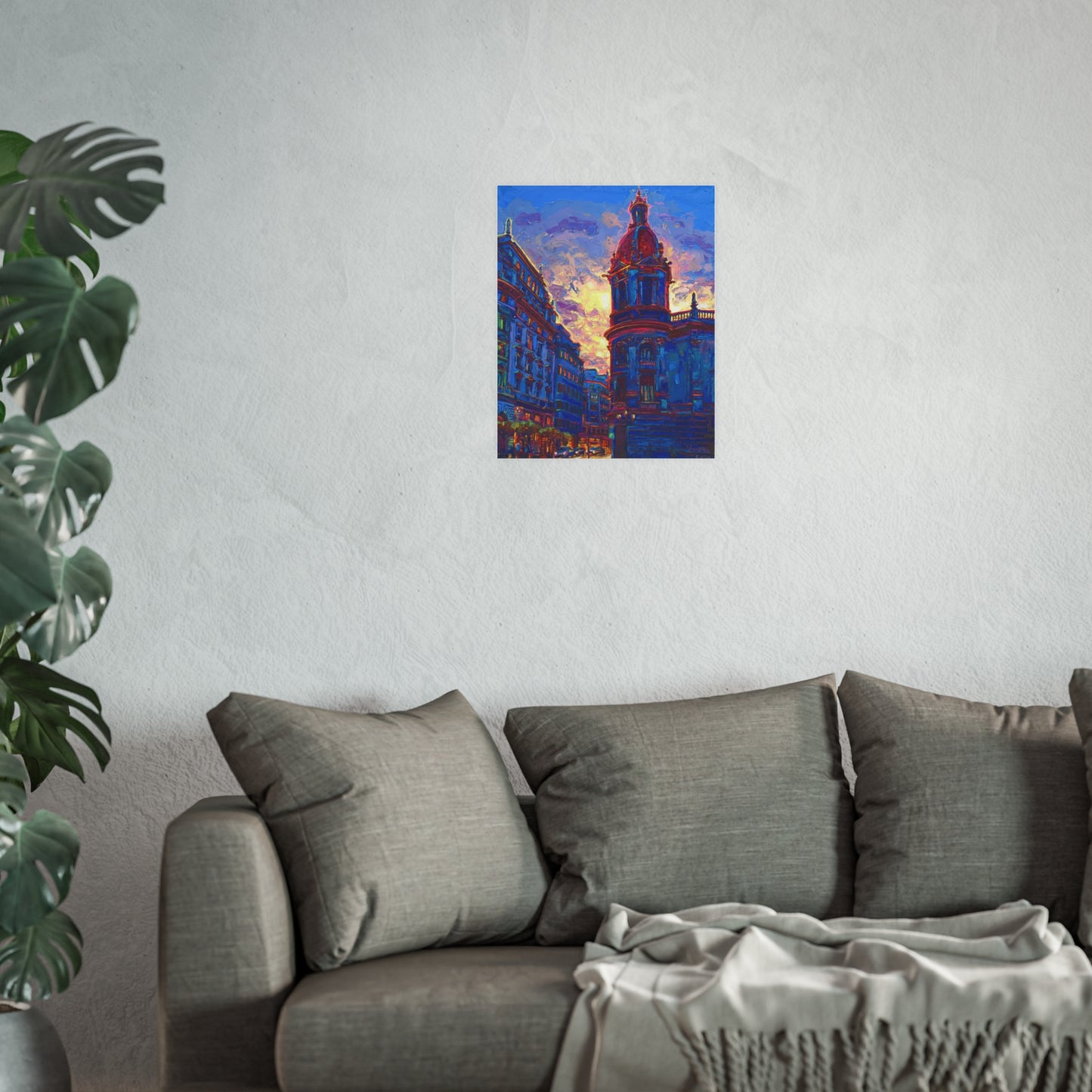 "Sunset in Valencia" Art Print by Vanessa Lacy