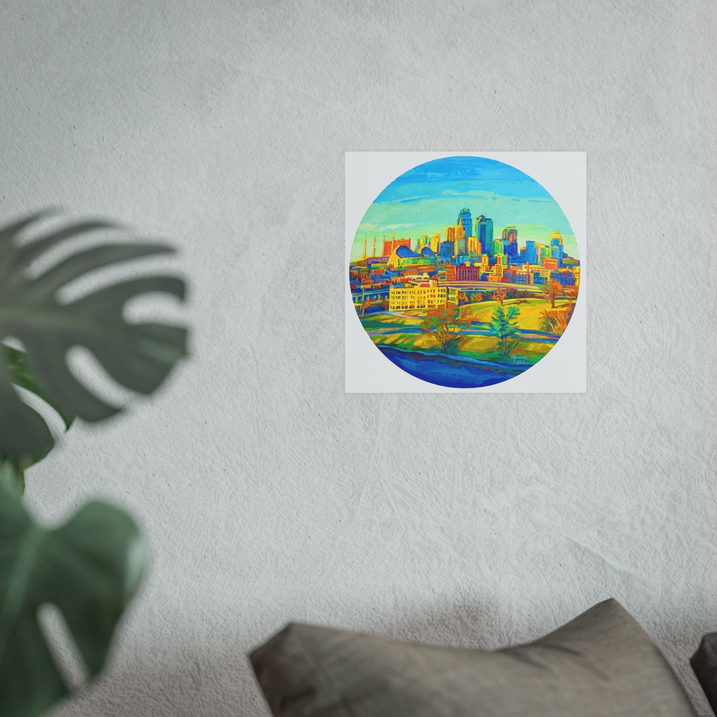 "Bright KC Circle" Art Print by Vanessa Lacy