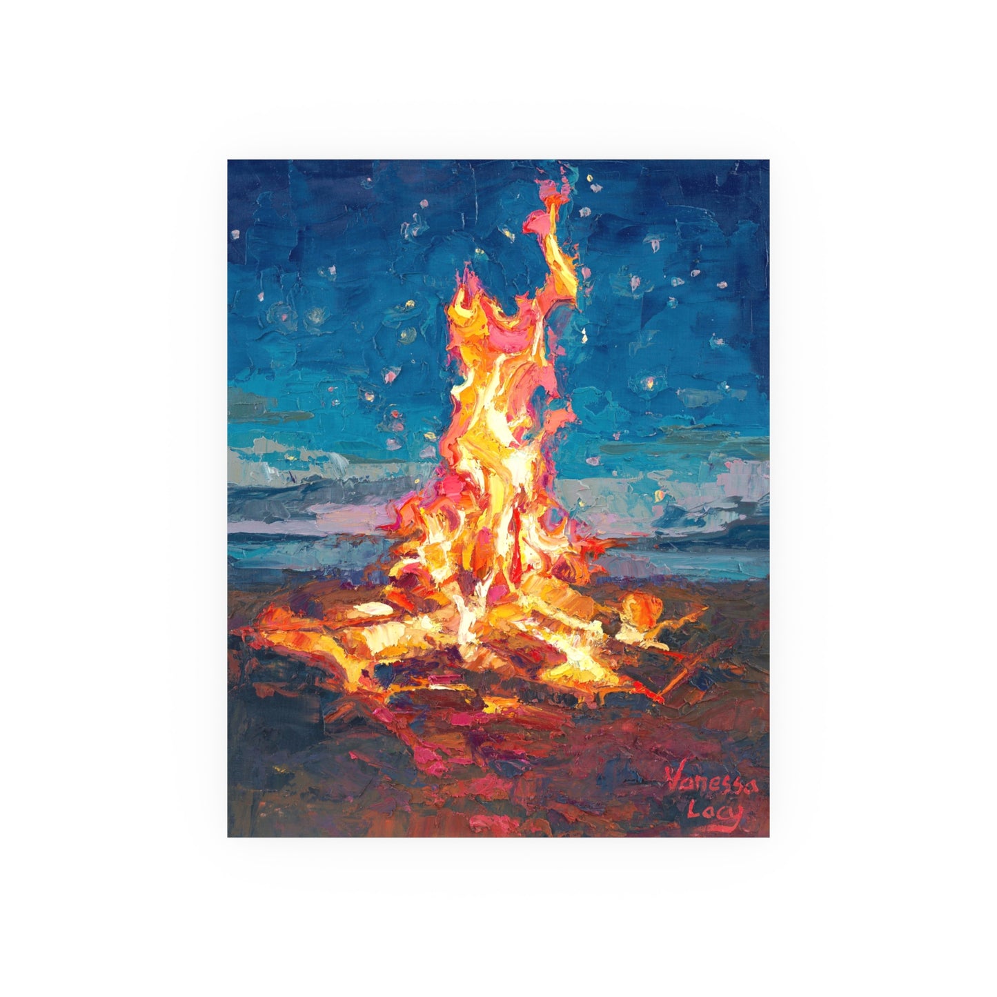 "Keep Warm" Art Print by Vanessa Lacy