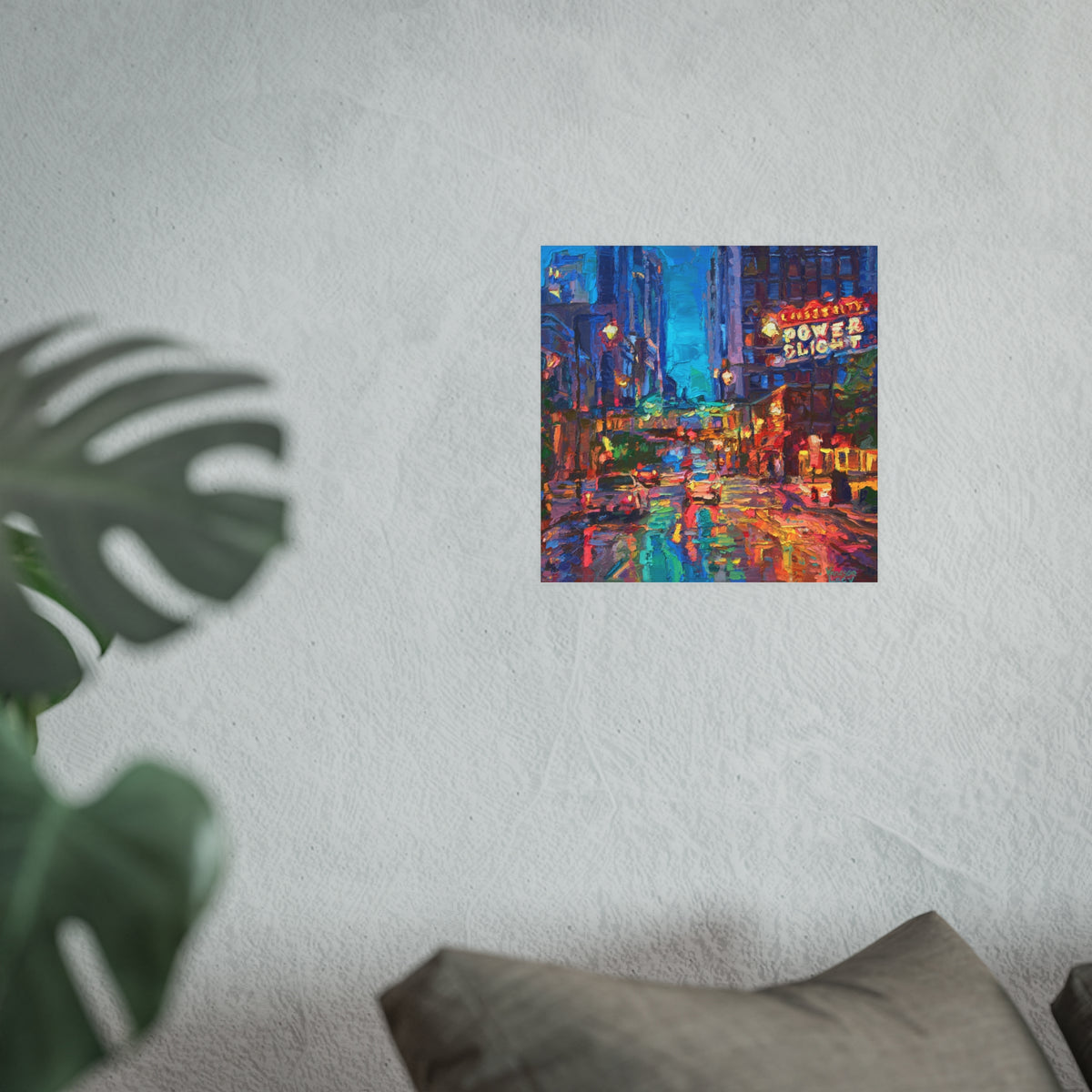 Copy of "Power and Light Wet Streets" Art Print by Vanessa Lacy