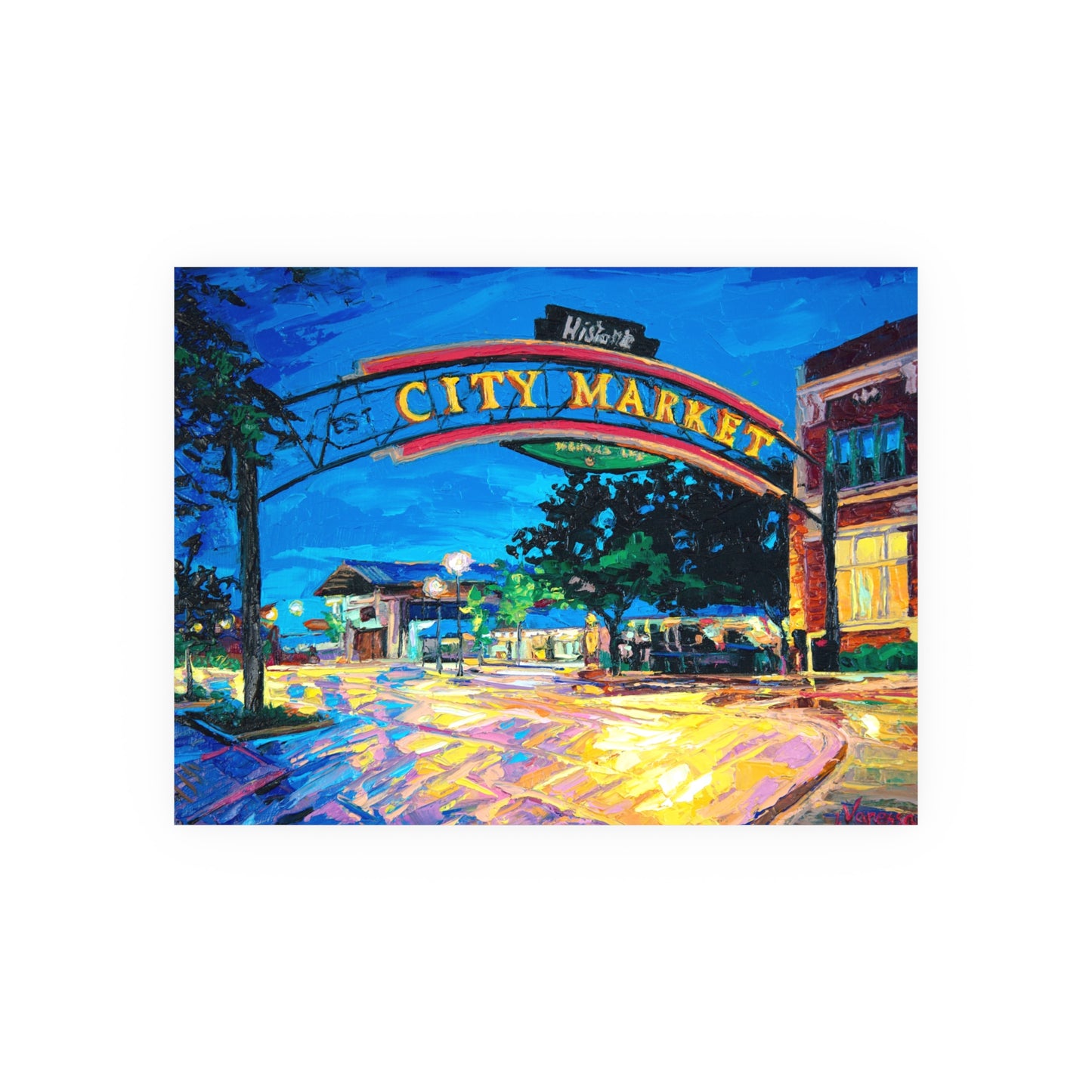 "City Market Wet Streets" by Vanessa Lacy