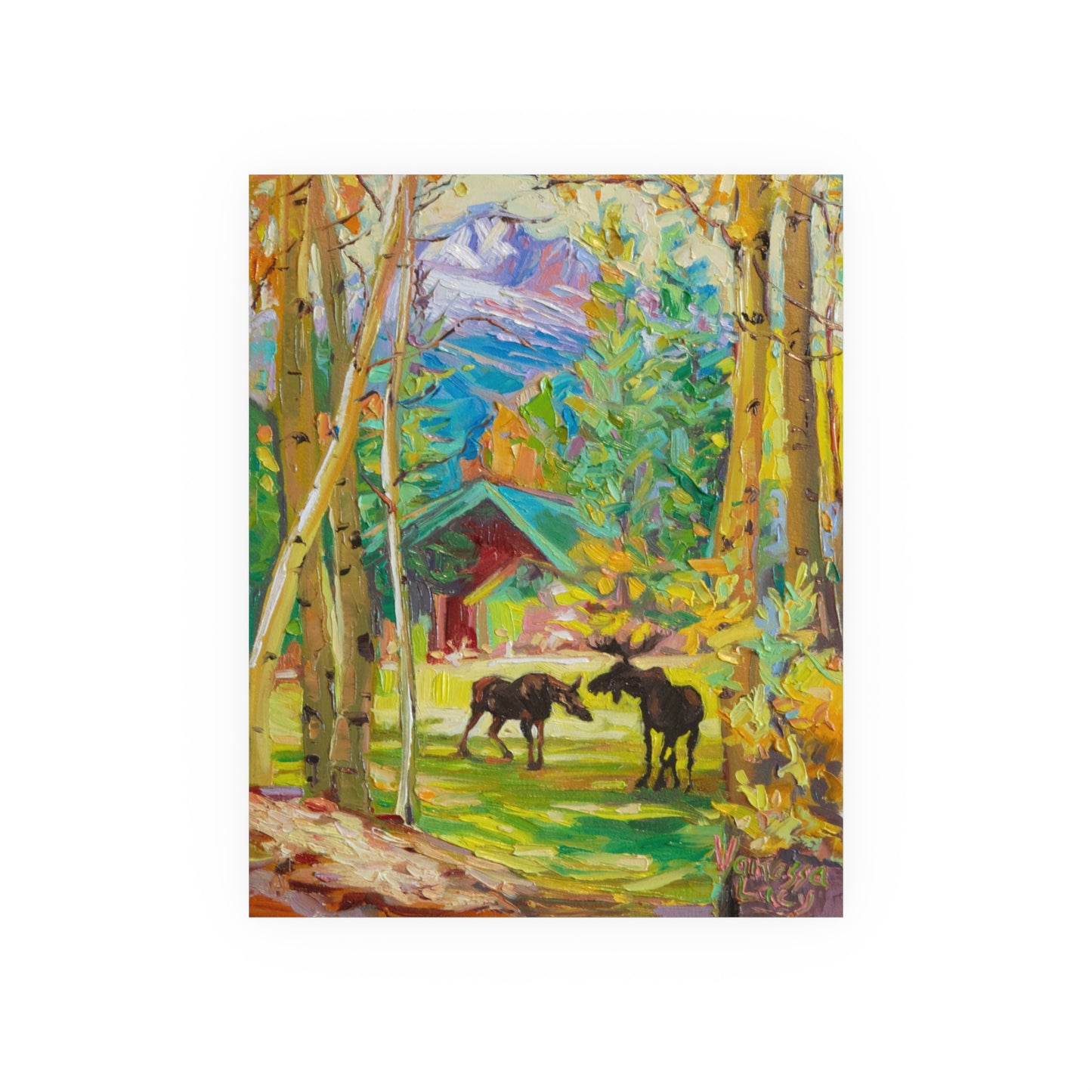 "Aspen's Watchful Herd" Art Print by Vanessa Lacy