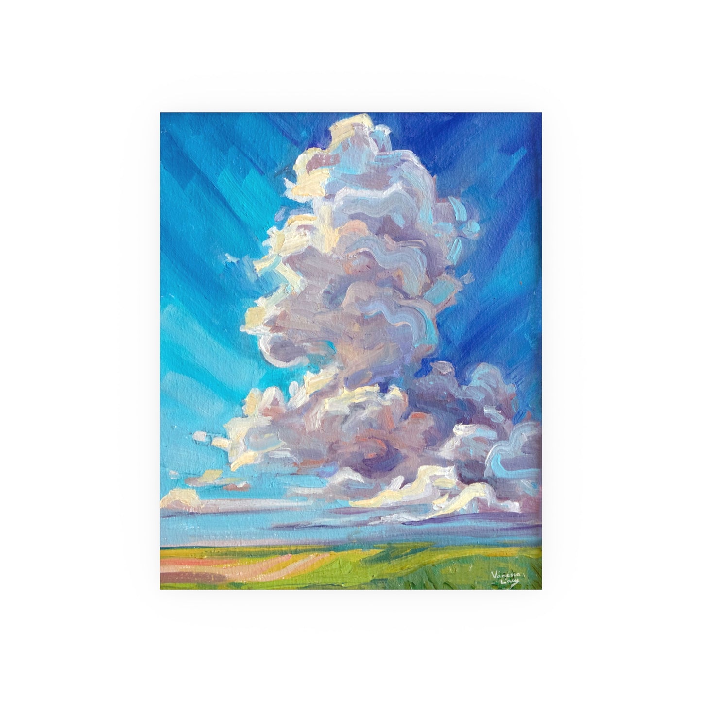 "Cloud Tower"" Art Print by Vanessa Lacy