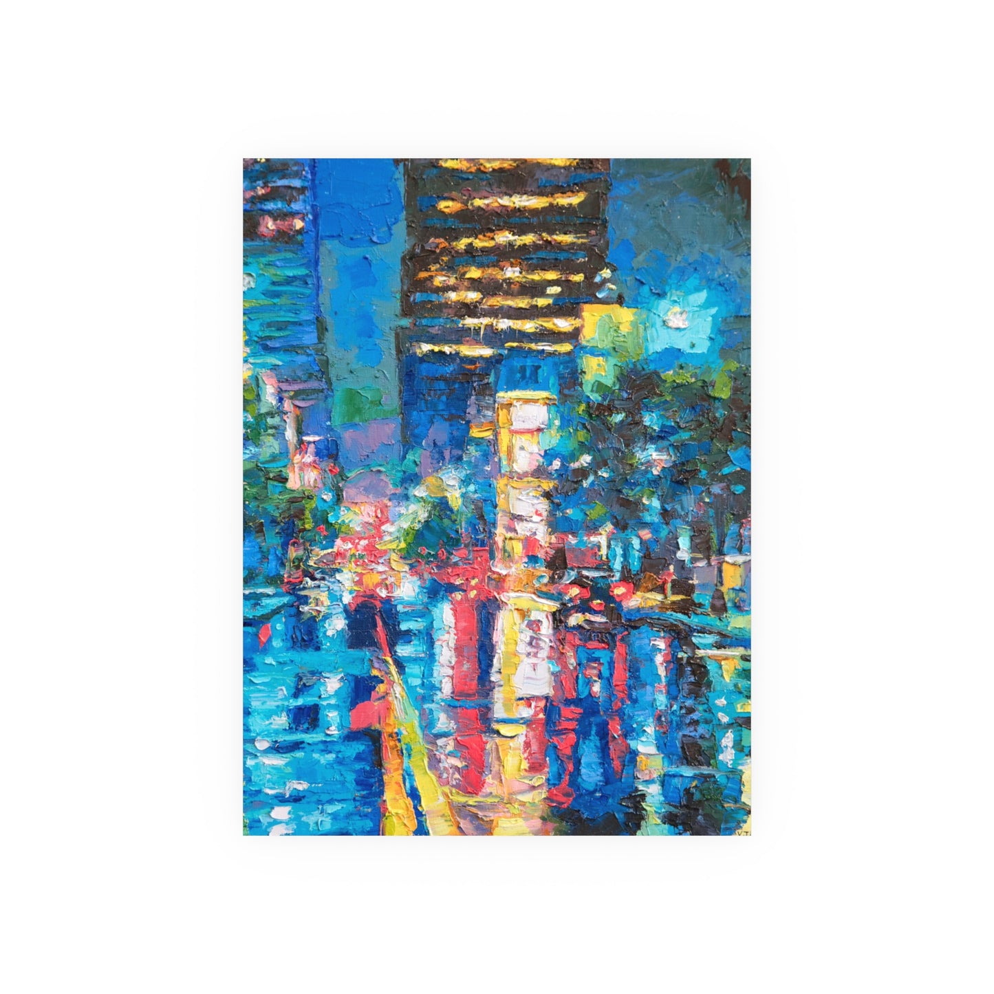 "Wet Streets KC" Art Print by Vanessa Lacy