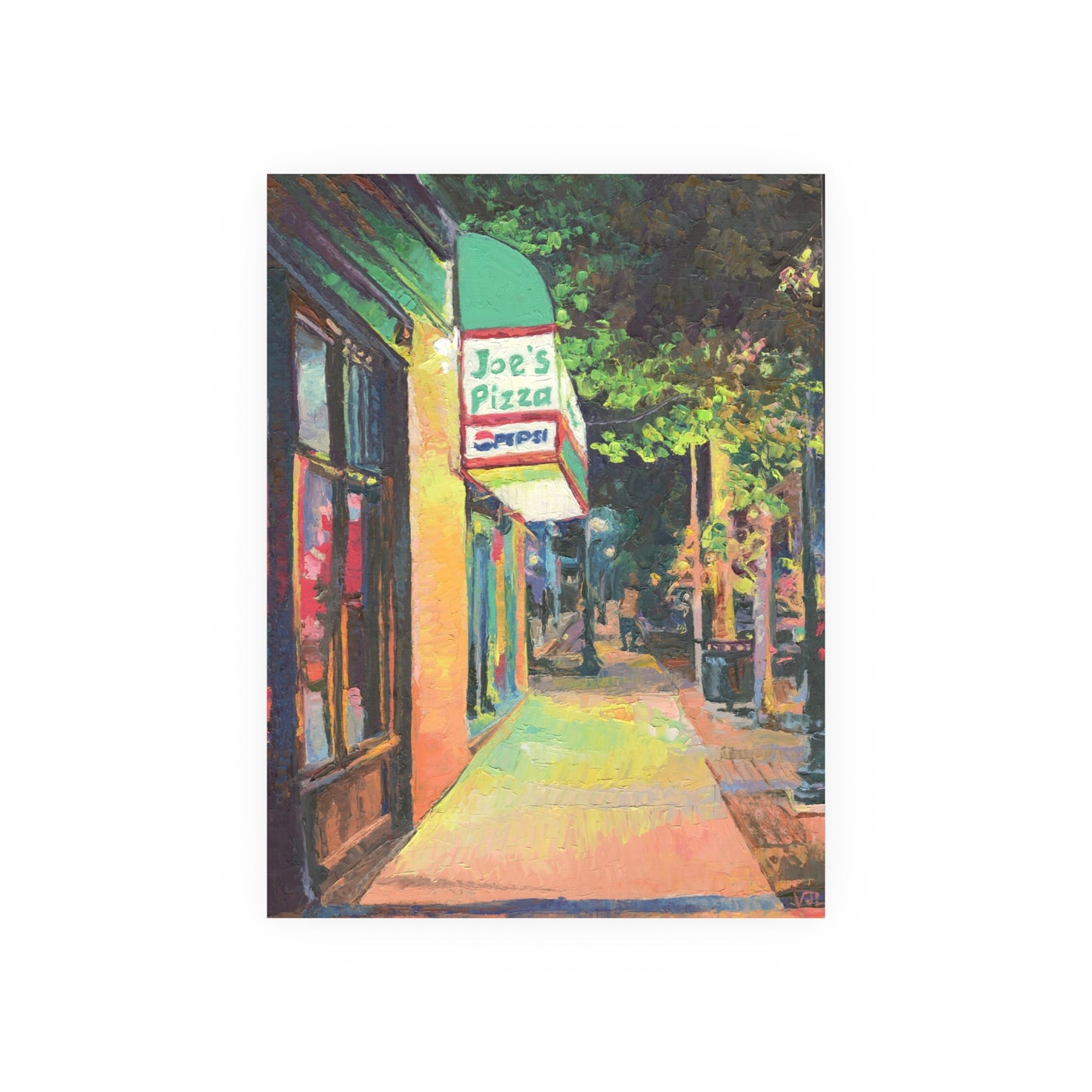 "Joe's Pizza" Art Print by Vanessa Lacy