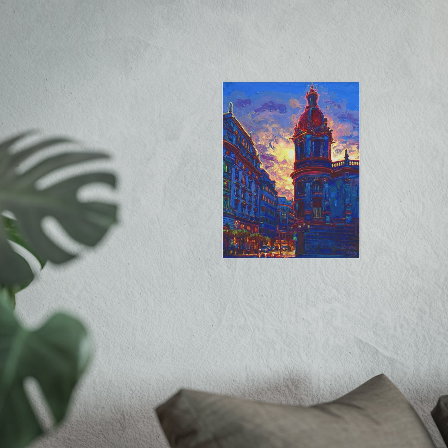 "Sunset in Valencia" Art Print by Vanessa Lacy