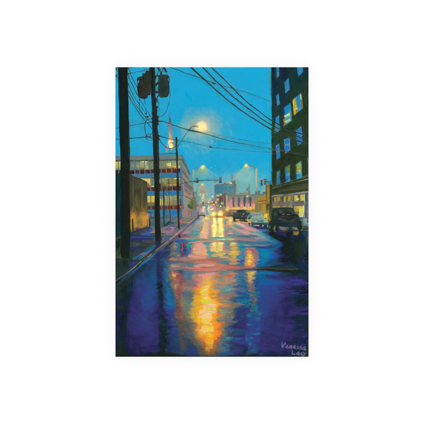 "Crossroads Wet Street" by Vanessa Lacy
