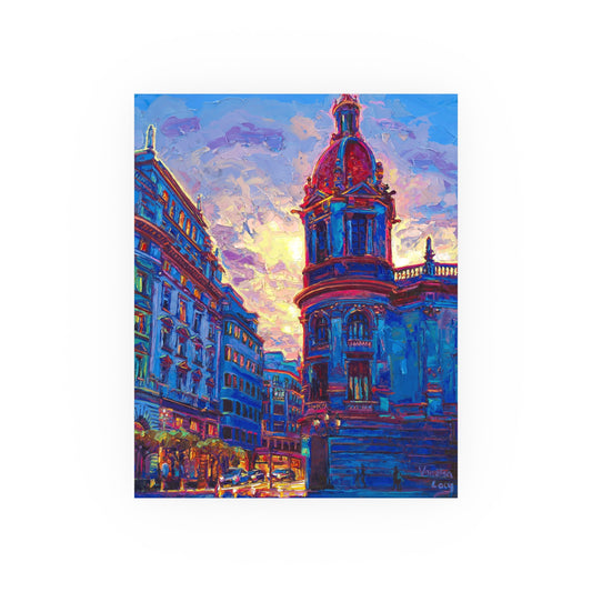 "Sunset in Valencia" Art Print by Vanessa Lacy