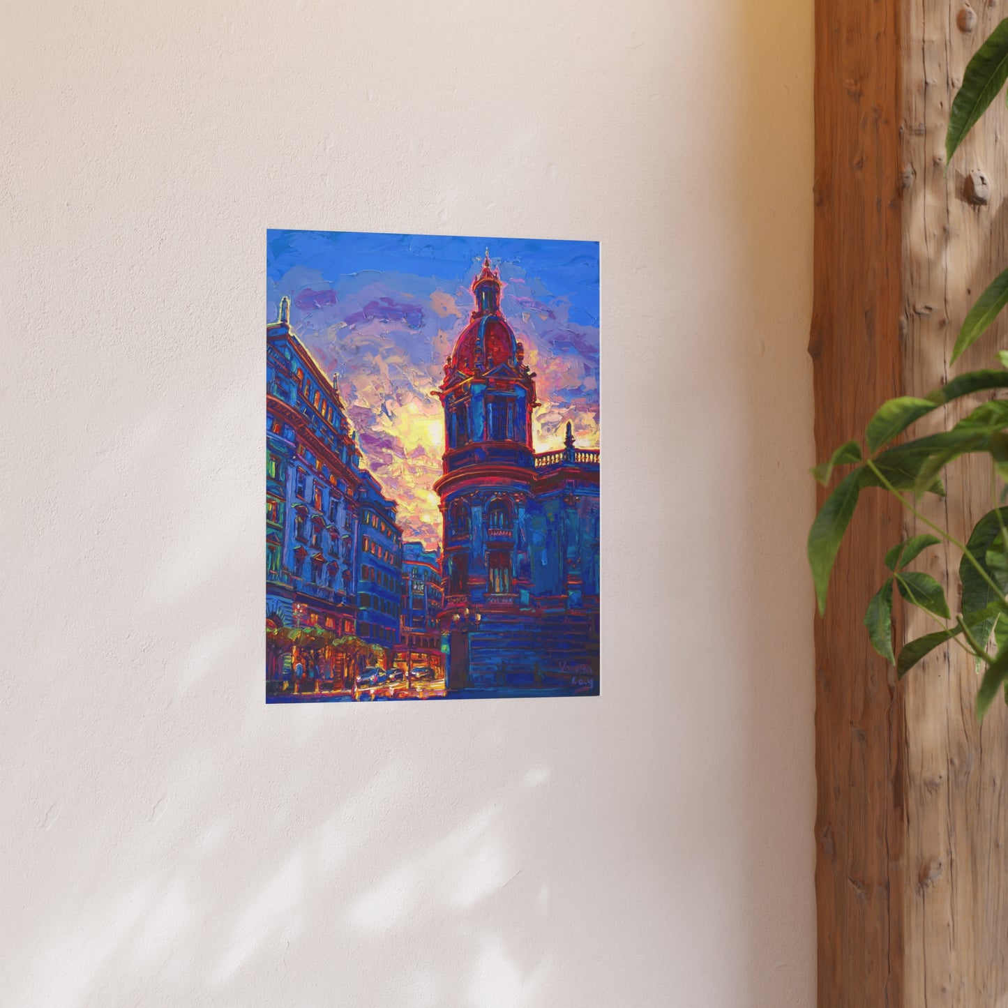 "Sunset in Valencia" Art Print by Vanessa Lacy