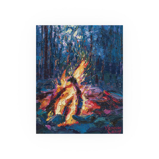 "Woodland Campfire" Art Print by Vanessa Lacy