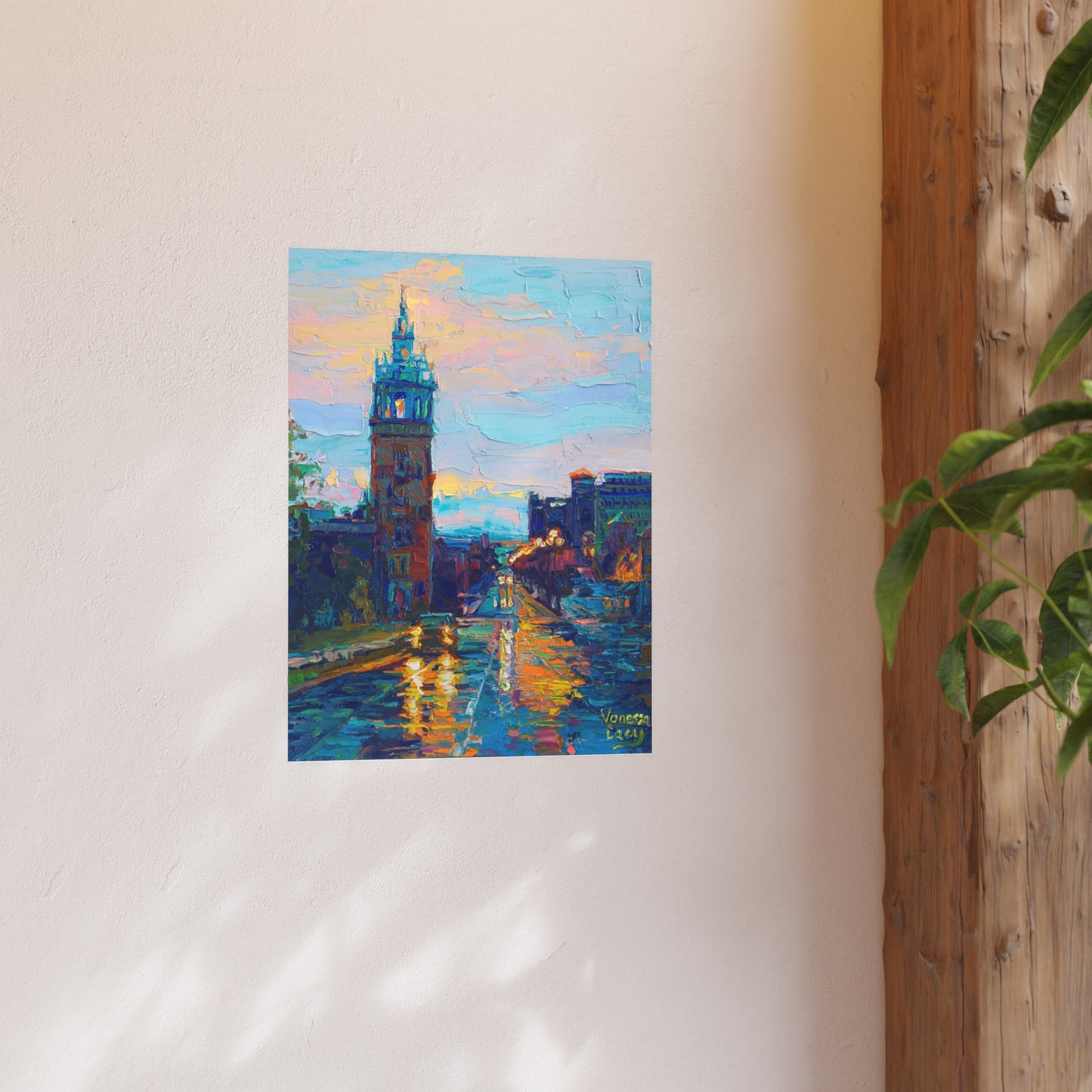 "Candied Plaza" art print by Vanessa Lacy