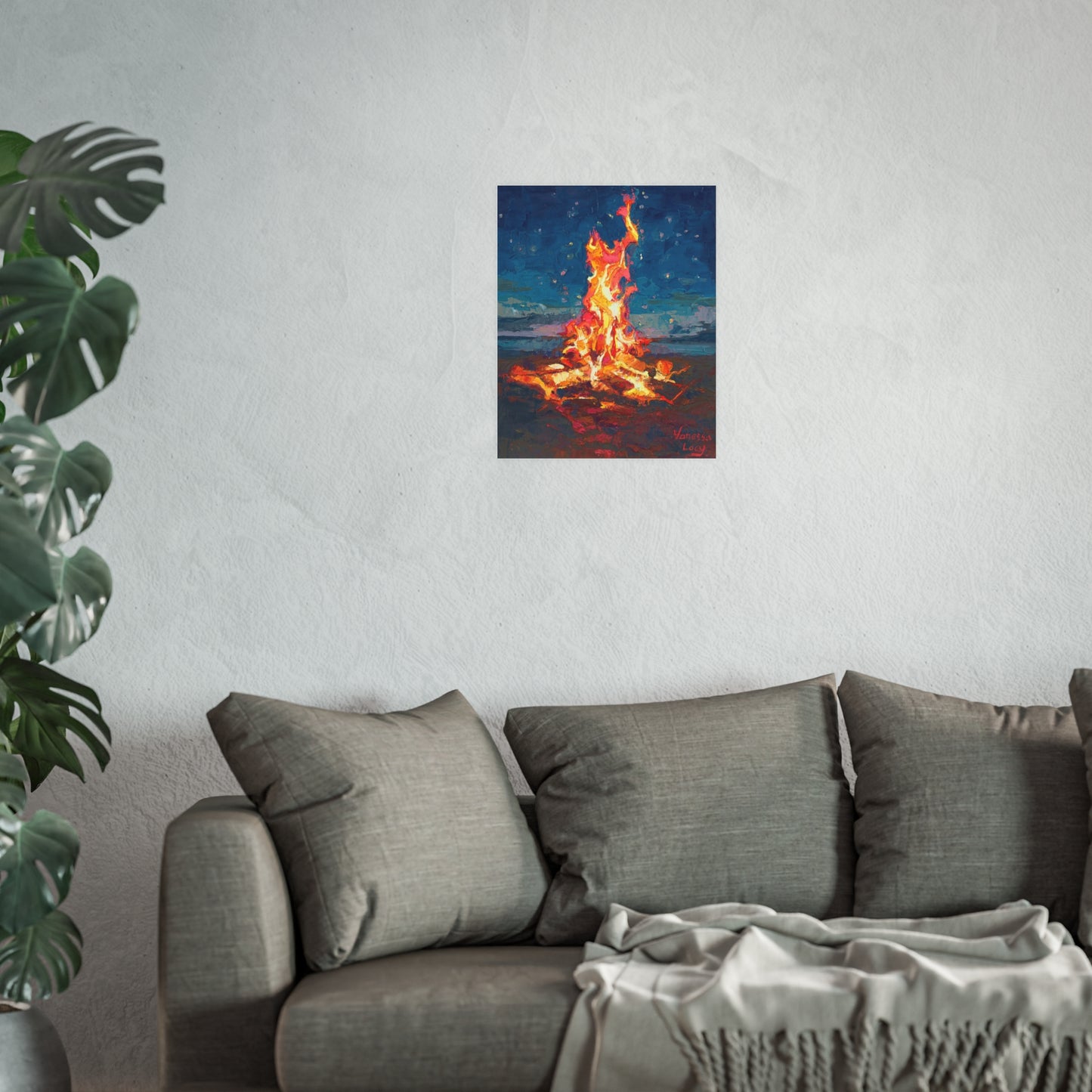 "Keep Warm" Art Print by Vanessa Lacy