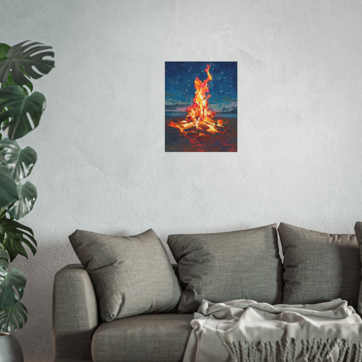 "Keep Warm" Art Print by Vanessa Lacy