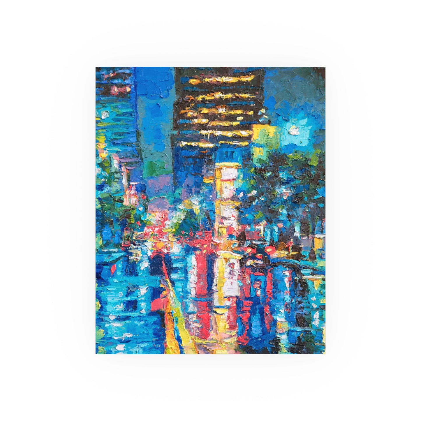 "Wet Streets KC" Art Print by Vanessa Lacy