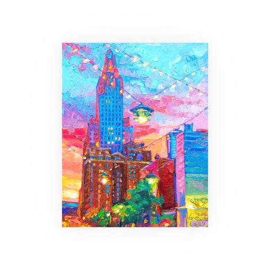 "Power and Light String Lights" Art Print by Vanessa Lacy