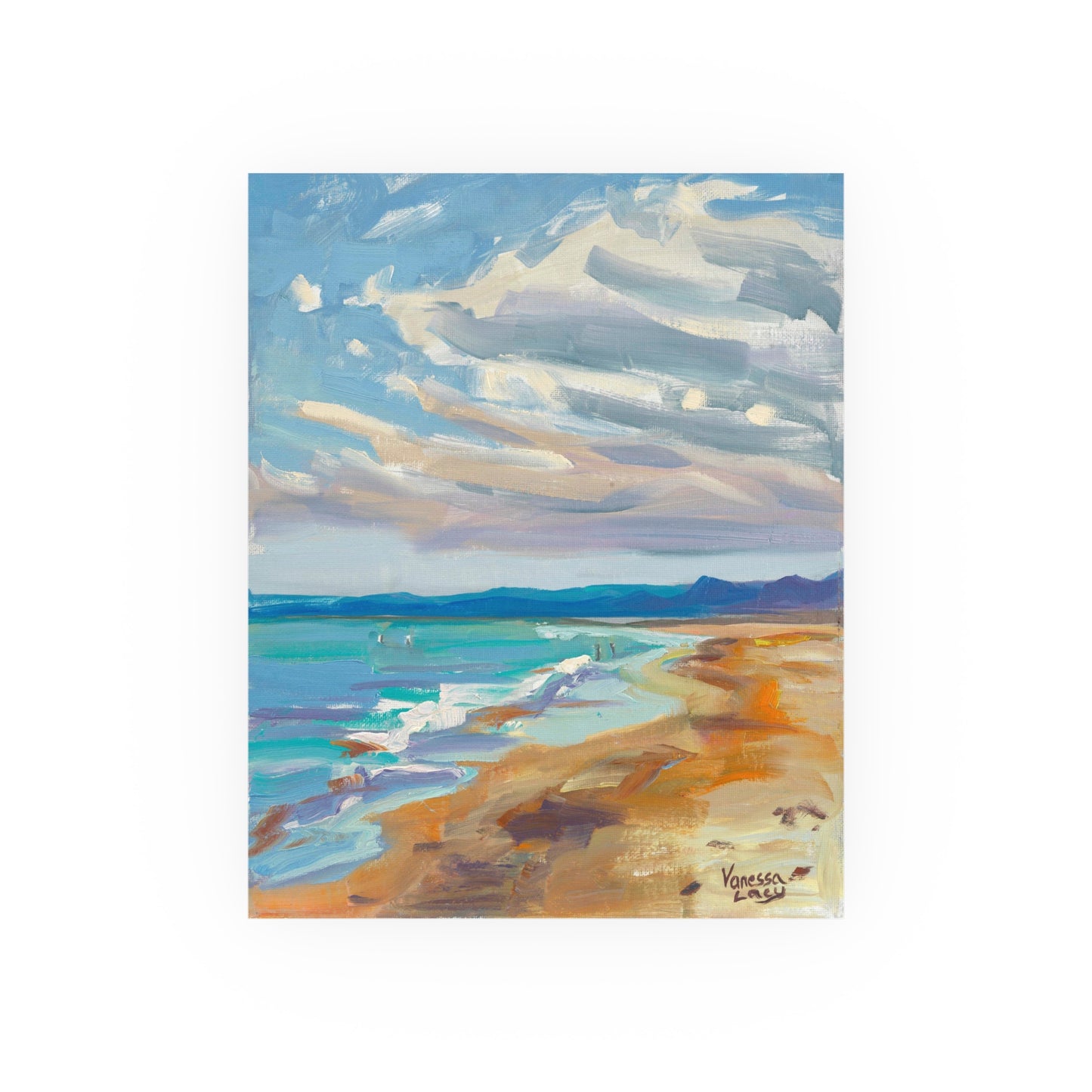"Cullera Beach" Print by Vanessa Lacy