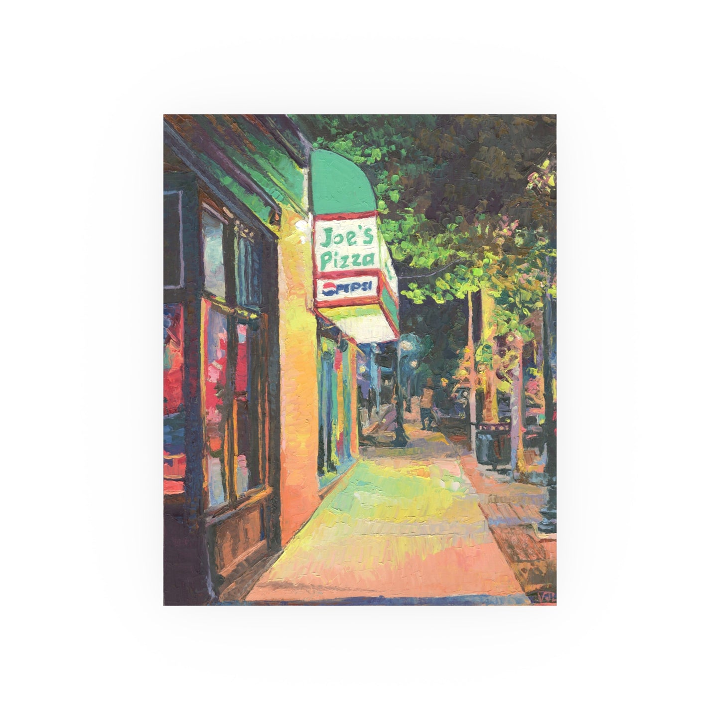 "Joe's Pizza" Art Print by Vanessa Lacy