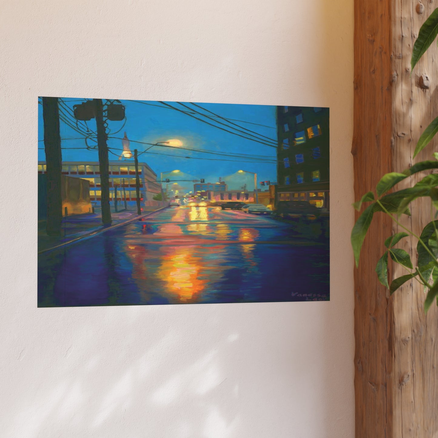 "Crossroads Wet Street" by Vanessa Lacy