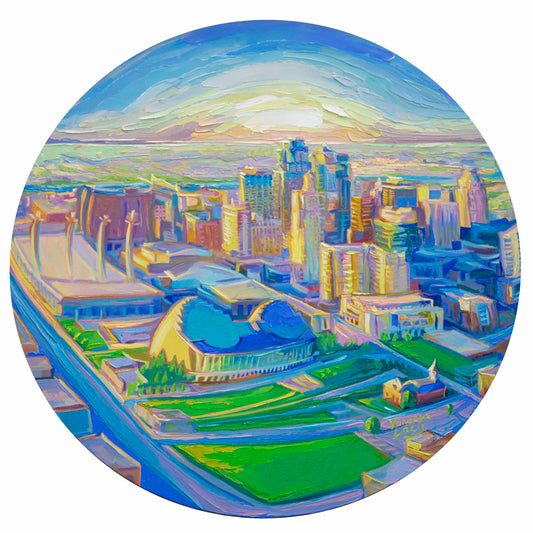 "KCMO Lens" Original Oil Painting by Vanessa Lacy